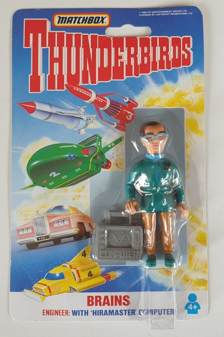 BRAINS Thunderbirds Action Figure Matchbox 1992 Vintage Toys Games