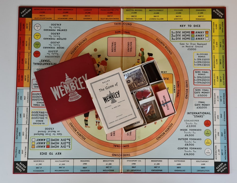 Wembley F.A.Cup Vintage board game 1950's