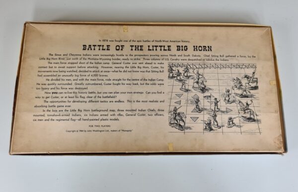 BATTLE OF THE LITTLE BIG HORN Vintage Board Game Waddingtons 1960's
