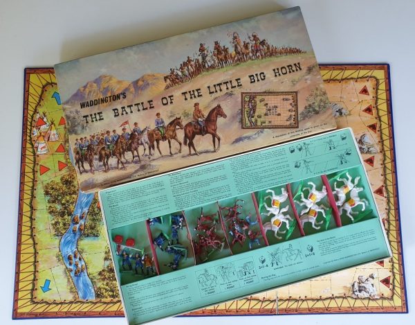 BATTLE OF THE LITTLE BIG HORN Vintage Board Game Waddingtons 1960's