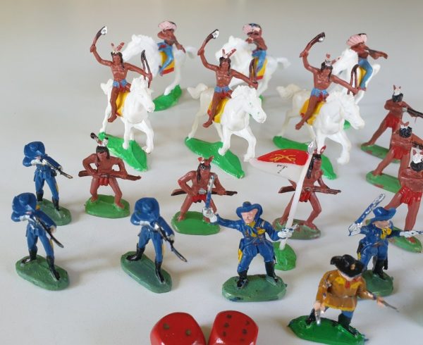 BATTLE OF THE LITTLE BIG HORN Vintage Board Game Waddingtons 1960's