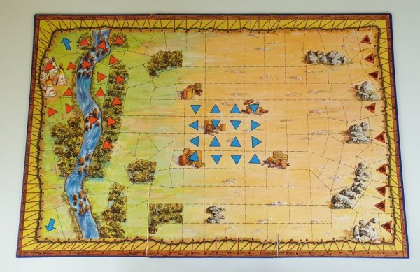 BATTLE OF THE LITTLE BIG HORN Vintage Board Game Waddingtons 1960's