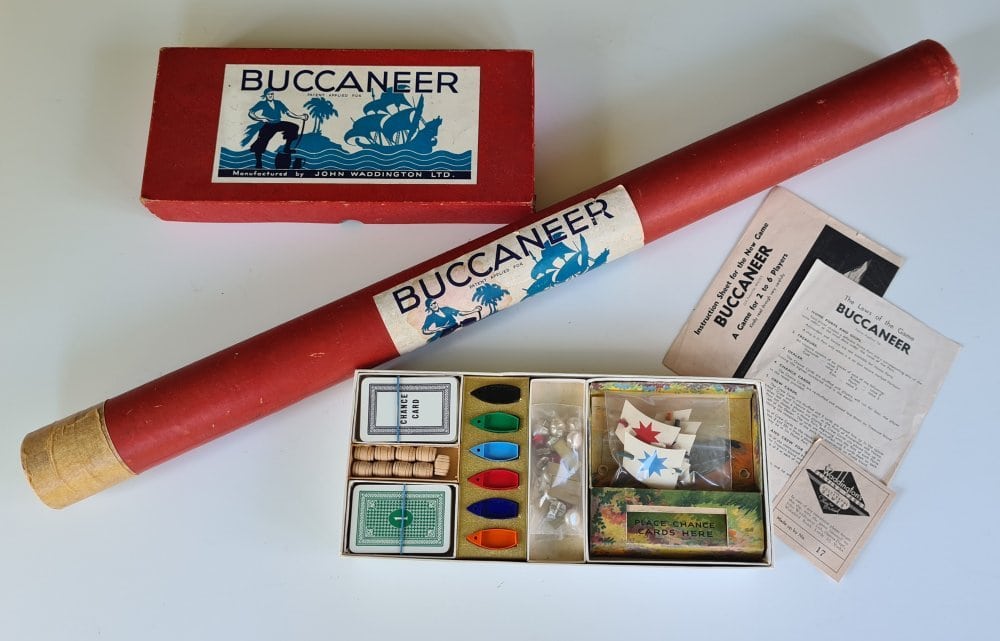 Vintage BUCCANEER Board Game by Waddingtons 1930's edition