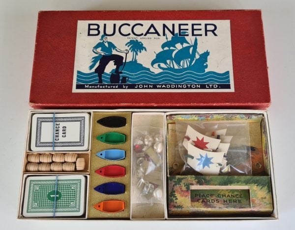 Vintage BUCCANEER Board Game by Waddingtons 1930's edition