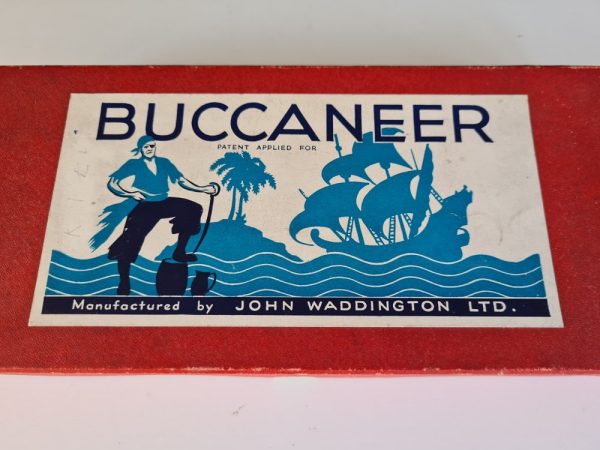 Vintage BUCCANEER Board Game by Waddingtons 1930's edition Box