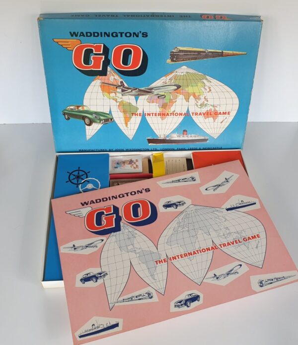 'GO' INTERNATIONAL TRAVEL Board Game (Waddington) 1960's - Vintage Toys ...