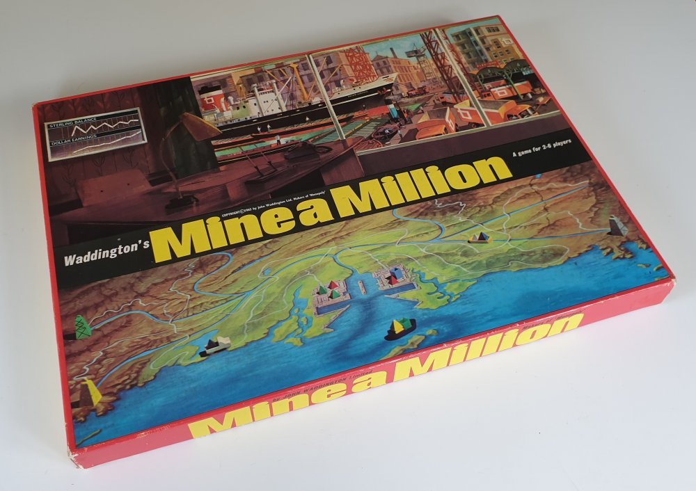 MINE A MILLION vintage board game by Waddingtons 1960's