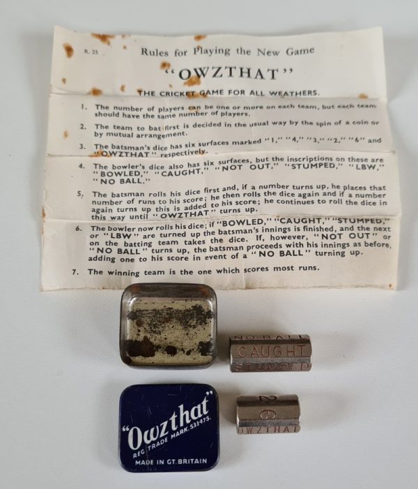 Vintage Owzthat Cricket Game 1940's 1950's