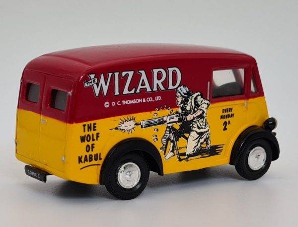 Vintage Corgi Classics 98758 Morris J Van 'Wizard Comic' Diecast Model