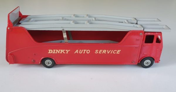 Vintage Dinky 983 Car Carrier Transporter and Trailer diecast model