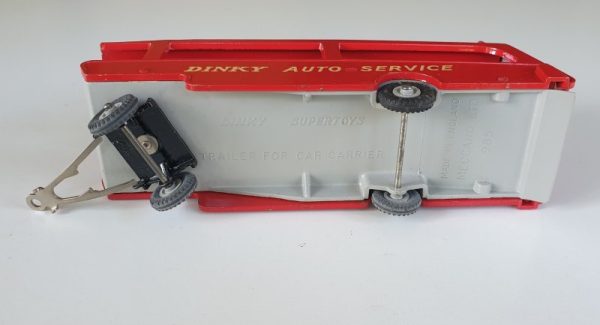 Vintage Dinky 983 Car Carrier Transporter and Trailer diecast model